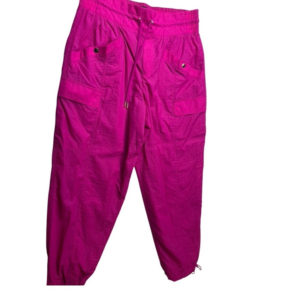 Athleta Fuchsia Cargo Track Joggers